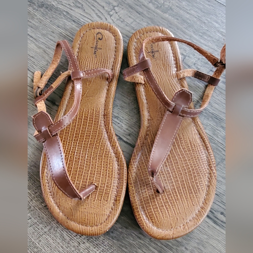 Brown womens sandals 7